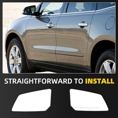 Driver Side Mirror with Plastic Backing Plate Heated Glass Compatible Left