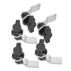 5Pcs Reusable T Handle Latch Locks for Industrial Equipment Tool Box Black