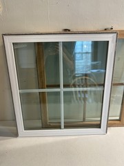 Window World Vinyl Double Hung Replacement Windows Grid Tinted Light Oak 24×50?