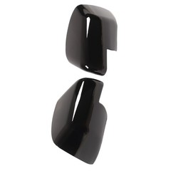 1 Pair Glossy Black Door Rear View Mirror Cover Cap Improve Appearance For HJRA