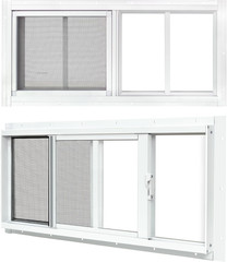 2 Pack Shed Windows, 10″X 18″ White Sliding Window Suitable for Chicken Coop, Sh