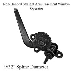 Peachtree Ariel Casement Window Non-Handed Straight Arm Operator – Black