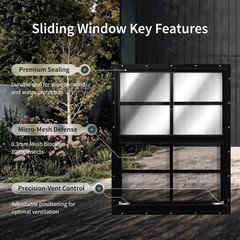 2 Pcs 24″X27″ White Shed Windows with Tempered Glass & Fiberglass Screen – Flush