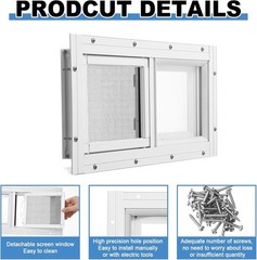 1 Pack Basement Home Window 16” x 8” Mini Basement Windows Replacement with…