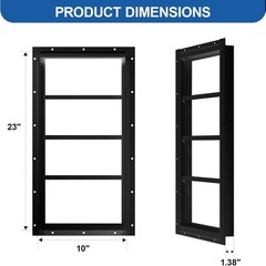 Versatile 2-Pack Shed Windows 10×23” – Ideal for Playhouses and Chicken Coops