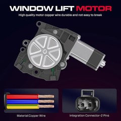 Front Driver Side Power Window Regulator with Motor (2 Pins) Fit for 2004-2007