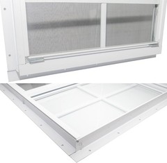 Versatile 18″x23″ Tempered Glass Shed Windows – 2 Pack for Easy Installation