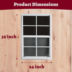 24″ X 36″ Shed Windows 2 Pack,Small Windows with Tempered Glass – Flush Mount |