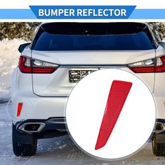 Bumper Reflector Compatible for Lexus RX350 2016-2019, Durable ABS Plastic Red