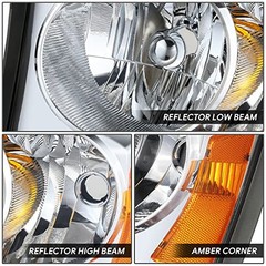 Left Projector Headlight Compatible with 06-07 Dodge Dakota W/o