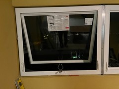 QTY9 MI Windows – White Awning Casement Vinyl Window – Top Hinge – Impact Glass