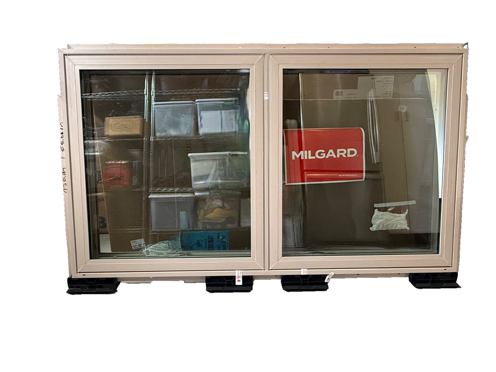 Milgard Styleline Series Double Casement Window, Left/Right 59.5×33.5 Net Frame