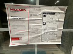NEW Milgard 63.5″ x 23.5″ slider window—single hung vertical slider with grills