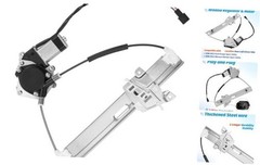Rear Left Driver Side Power Window Regulator with Motor Compatible with Ford