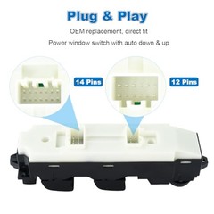 Automatic Power Master Window Switch Compatible with Mazda 3 L4 2.0L 2.3L 2.5L