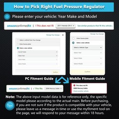 Yezoauto Fuel Pressure Regulator Compatible with Dodge Dakota 01-03; Ram…