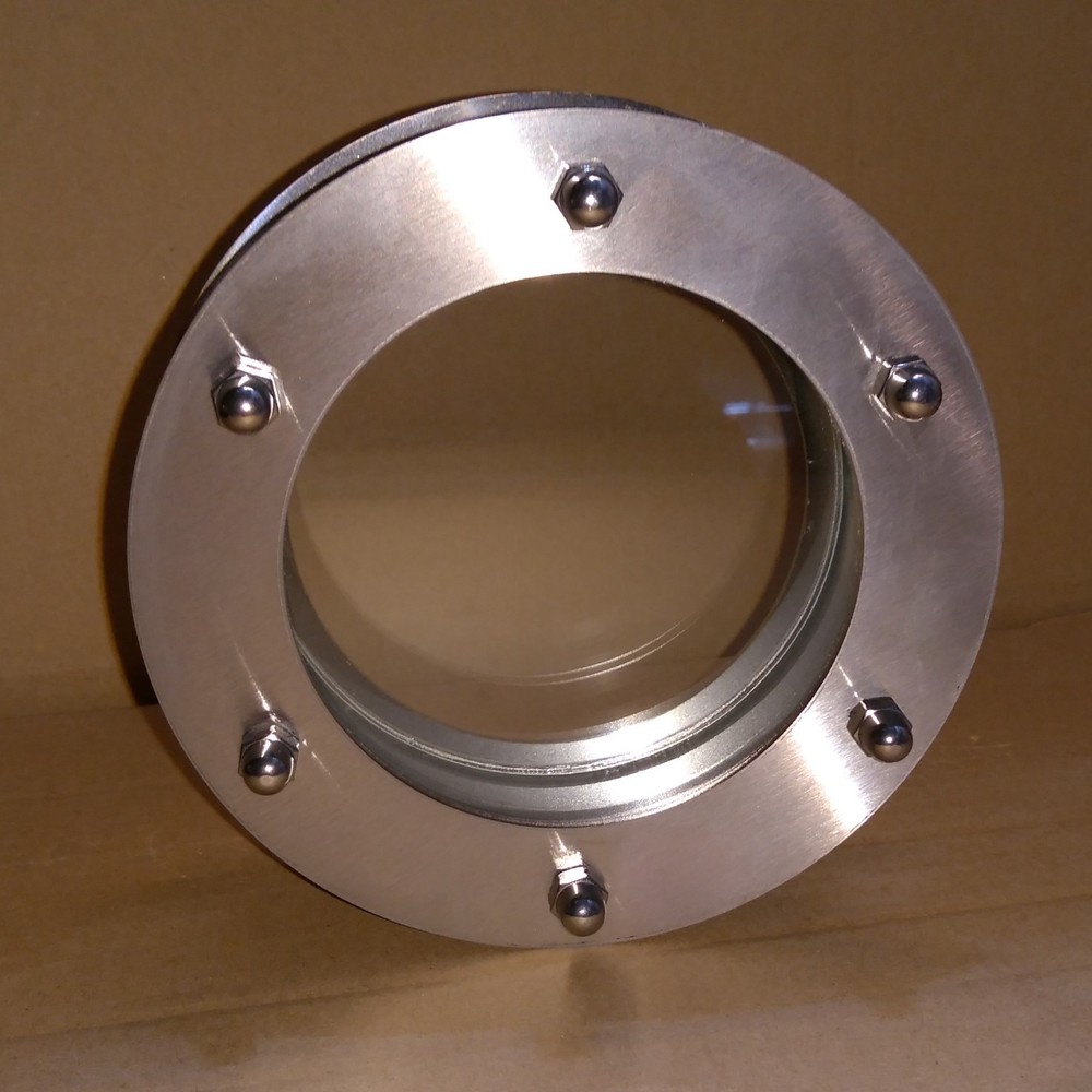 PORTHOLE FOR DOOR STAINLESS STEEL phi 150 mm flat