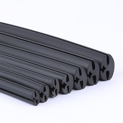NBR Rubber Window Seal Strip – 3 Groove Weatherproof Edge Trim (Per Meter)