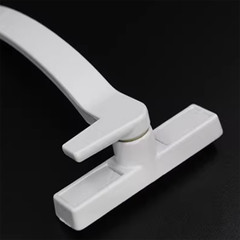Al Alloy White Security Lock Window Handle Locking Latch Catch Lock Baby Safety