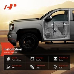 Electric Power Window Regulator Without Motor Compatible with Front Driver