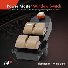 Master Power Window Switch Compatible with Honda Civic 2001 2002 2003 2004