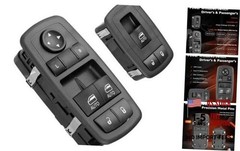 Power Window Switch Button Front Driver & Passenger Side – Compatible with