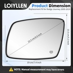 Driver Side Mirror Replacement for 2009 2010 2011 2012 2013 Driver Side (Left)