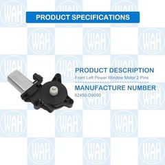 Power Window Motor 2 Pins Compatible with Kia Sportage 2017-2022 Front Left