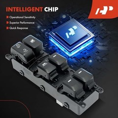 Master Power Window Switch Compatible with Kia Rio 2012-2017, 18 Blades,