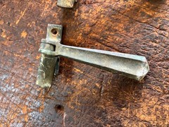 Art Deco Cast Brass Teardrop Sash Locks (2) Old Window Hardware 1930’s
