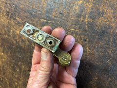Ornate Cast Brass Victorian Window Sash Lock . Old Window Hardware 1850’s