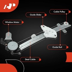 Power Window Regulator with Motor Rear Driver Side Compatible with Acura RDX