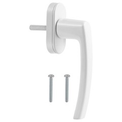 Durable White Inner Window Handle with Anti Slip Grip for Residential Use