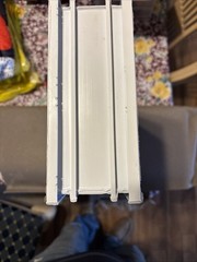 Hopper Vent Screened Vinyl Window 8 x 17.5 Inches White Pack of 1