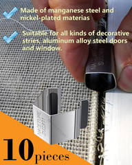 Window & Door Screen Repair Tool Kit, 20 PCS Screen Clips | Includes Screen Reta