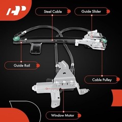 Power Window Regulator with Motor Assembly Fit for Rear Passenger Side