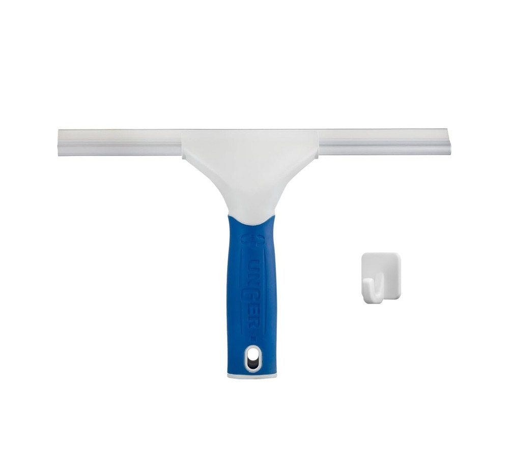Unger 12” Glass & Surface Squeegee – Multipurpose Rubber Blade Squee