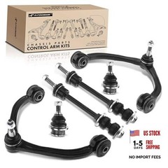 Set of 6, Front Upper Control Arm, Sway Bar Link, Lower Ball Joint,