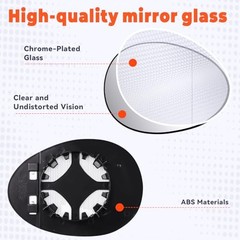 Driver Left Side Mirror Replacement For Mini Cooper 2007-2015 Driver Side Upper