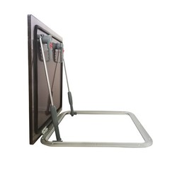 ISURE MARINE Boat Square Aluminum Alloy Frame Porthole Tempered Glass 500*500mm
