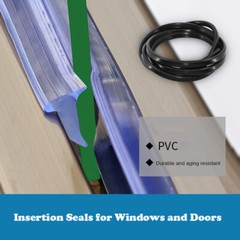 PVC Window & Door Wedge Gasket Seal Double Glazing Rubber Repair Draught Seal