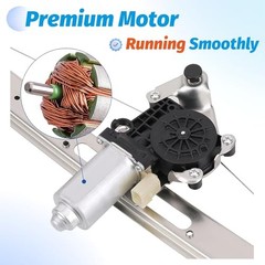 Rear Left Driver Side Power Window Regulator with Motor Compatible with 1999