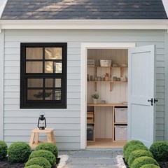 2 Pack Shed Windows 24″x36″ Tempered Glass & Fiberglass Screen for Coop, Barn, G