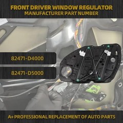 Front Left Driver Side Power Window Regulator with Panel Front Left Side