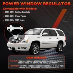 Rear Left Driver & Right Passenger Side Window Regulator w/Motor (2 741-390/391