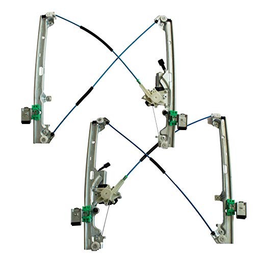 Front Left & Right Power Window Regulator with Motor Assembly Compatible with