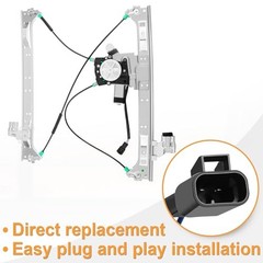 Power Window Regulator with Motor fit for 2002-2009 Chevy Front Driver Side