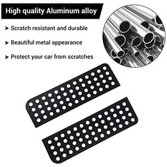 Rear Door Window for JK Unlimited 2007-2017 , Aluminum Alloy , 2 Pieces , 4