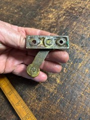 Ornate Cast Brass Victorian Window Sash Lock . Old Window Hardware 1850’s