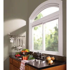 70 Series 30.75 In. X 16.25 In. Universal Hand White Vinyl Low-E Argon Sliding B